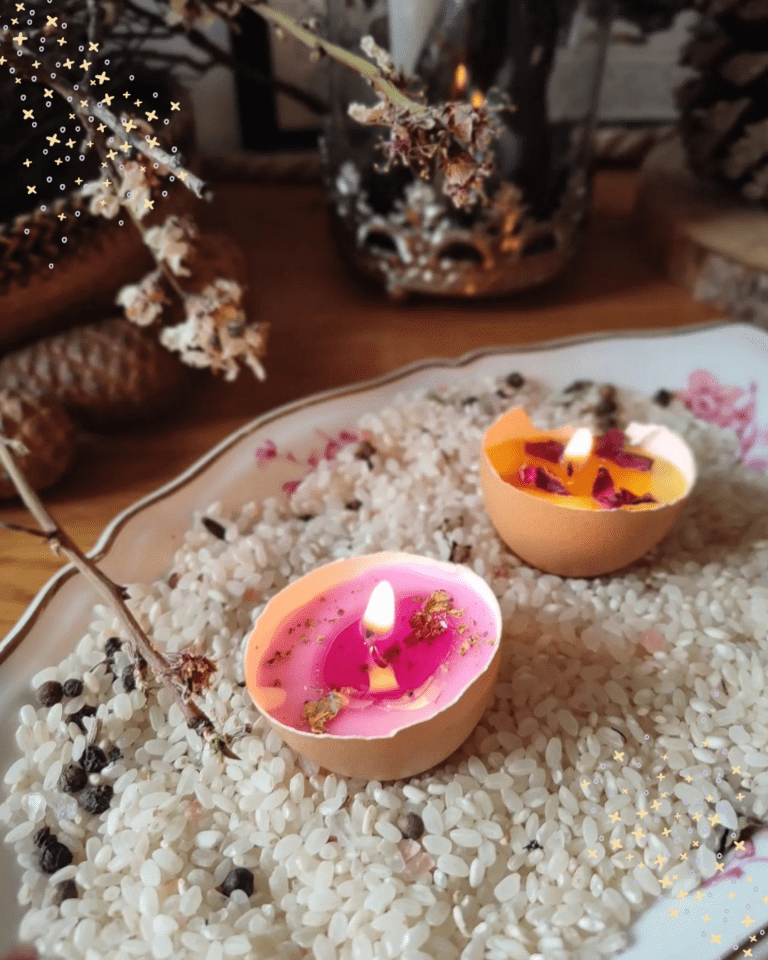 Les Petits Chaudrons - Photophores coquilles d'oeufs Ostara
