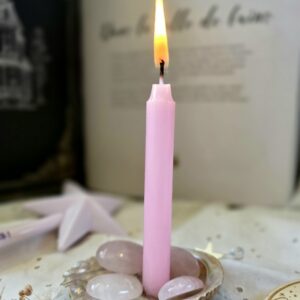 Bougie rose- Les petits chaudrons