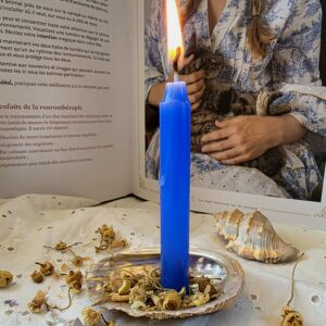 Bougie bleue- Les petits chaudrons