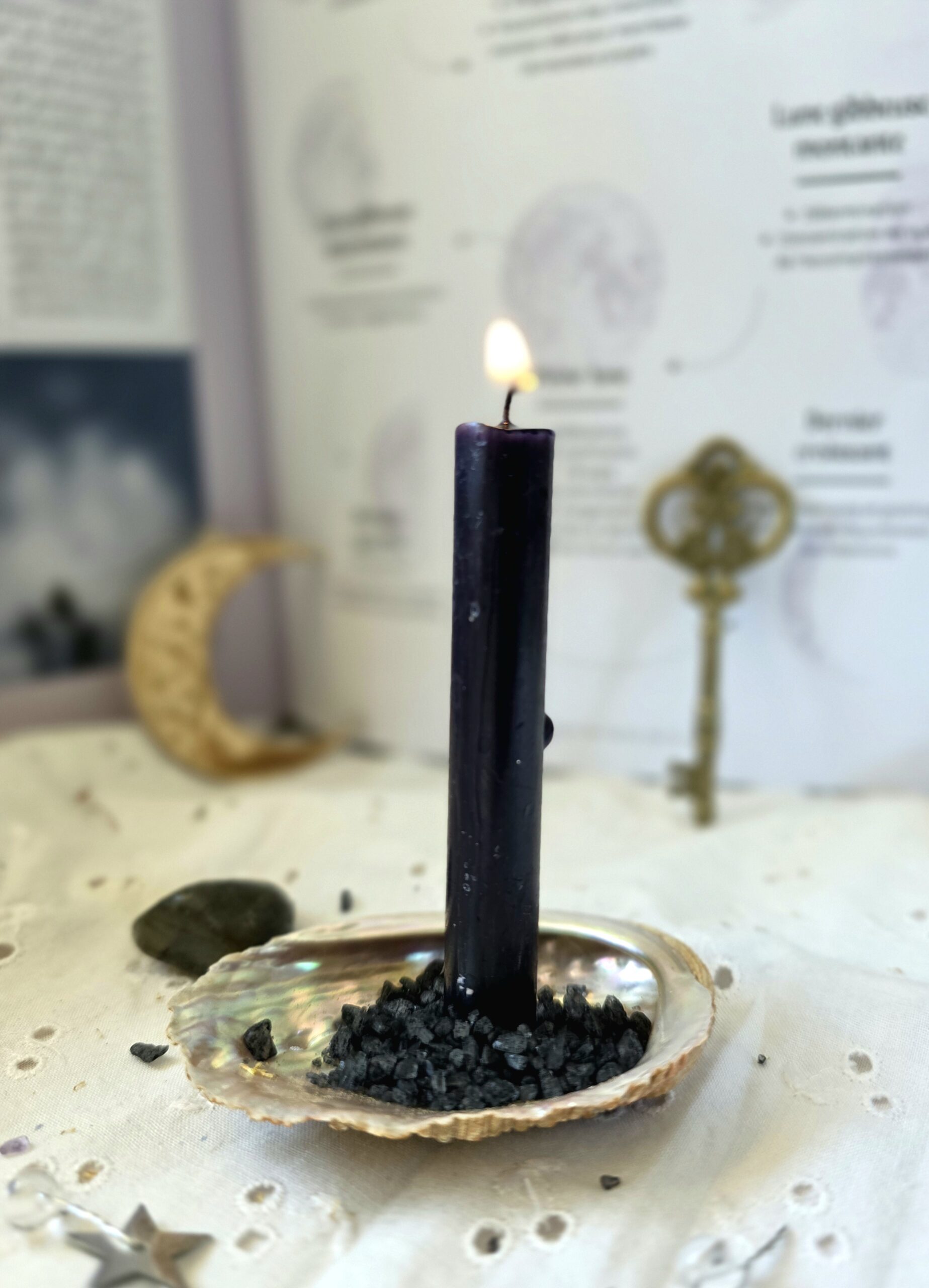 Bougie noire - Les petits chaudrons